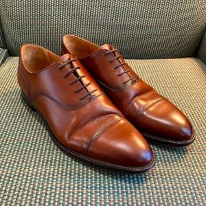Spier & Mackay brown leather toe cap shoes (11.5).